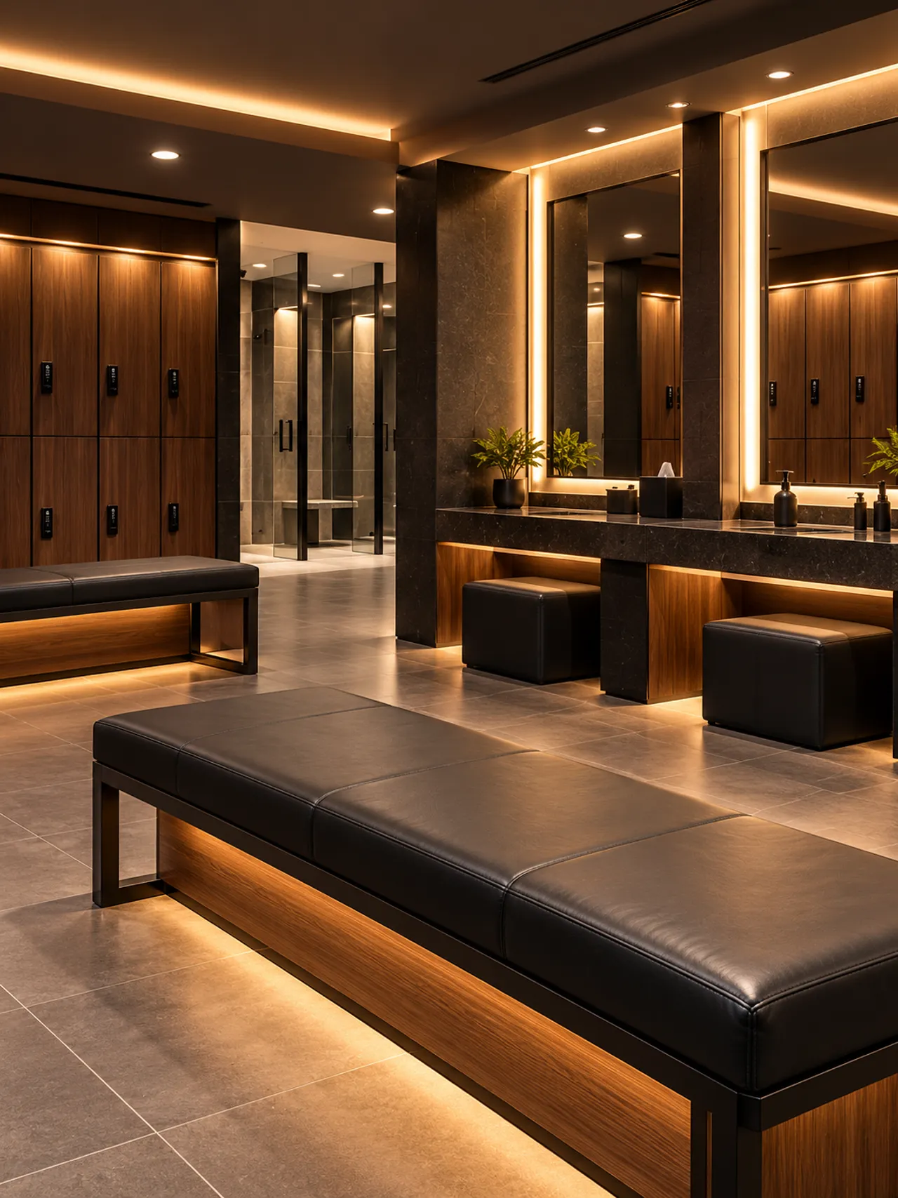 Changing rooms at Shadow Fitness